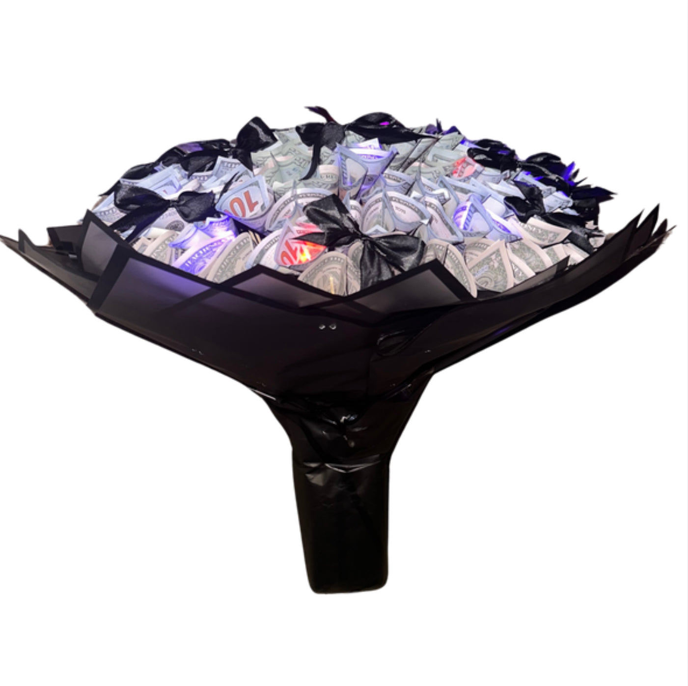 Bows All Over LED Light Money Bouquet