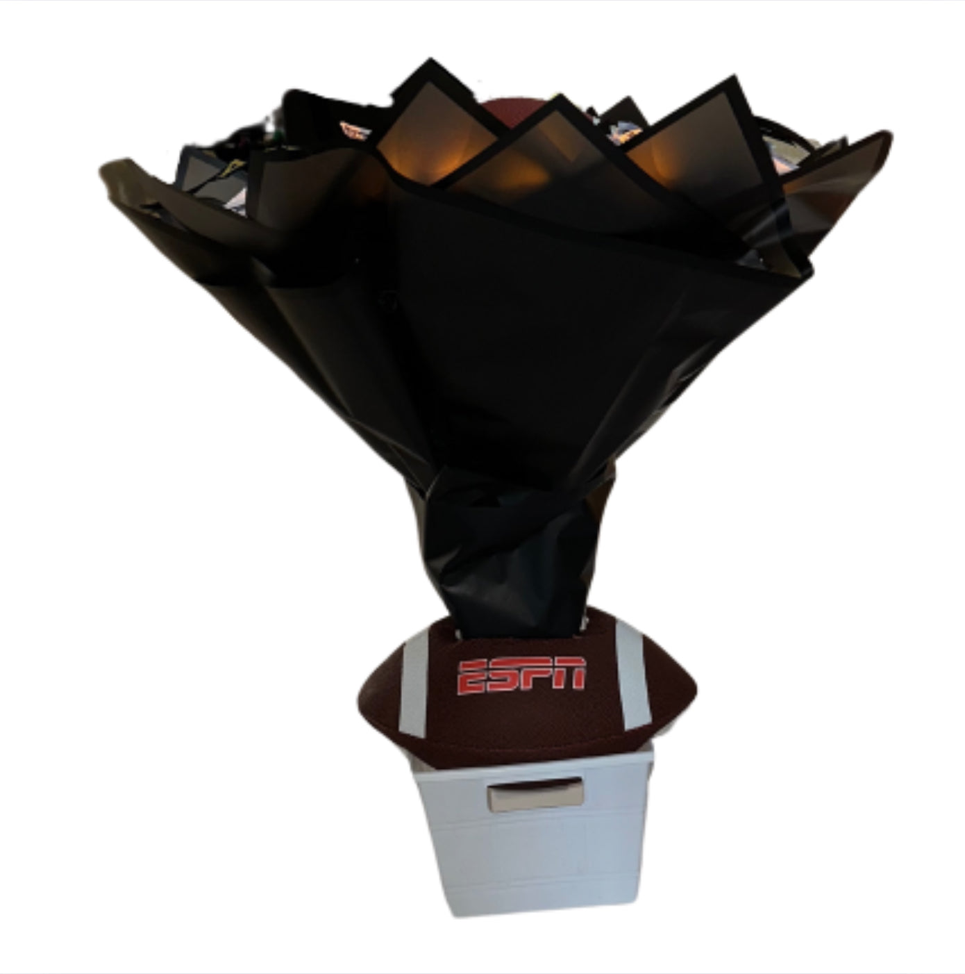LED Light Football Money Bouquet With Base (CONTACT US FOR NAME)