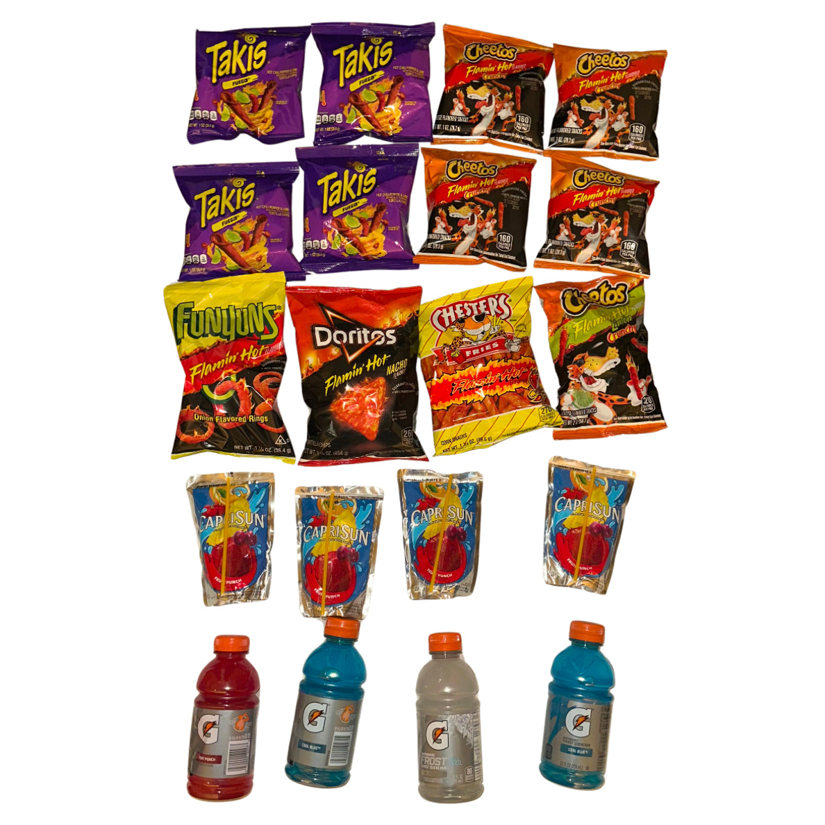 Snack Box Hot Chips and Drinks