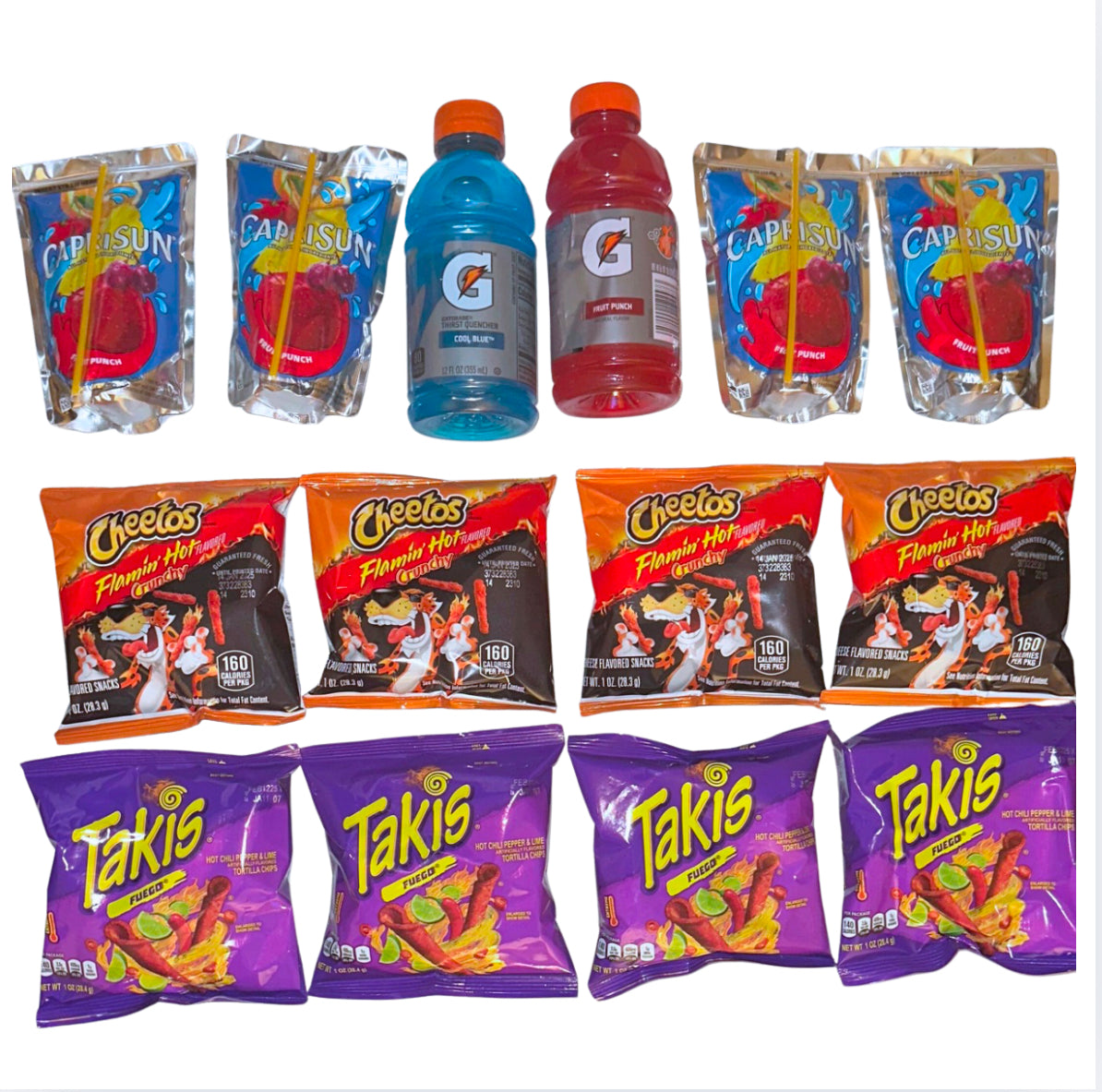 Snack Box Hot Chips and Drinks