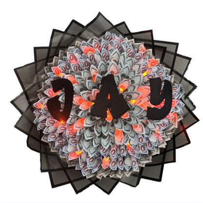 Customizable Name LED Light Money Bouquet *CONTACT US TO GIVE NAME*