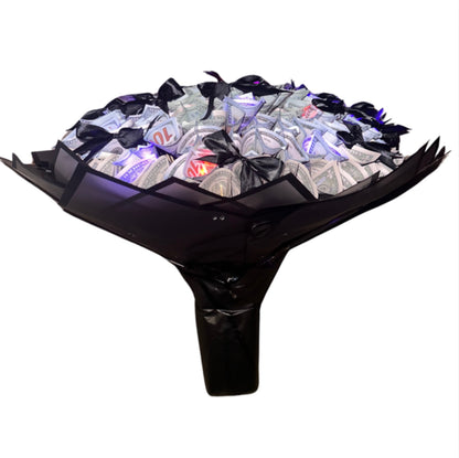 Bows All Over LED Light Money Bouquet