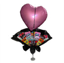 Candy/ Balloon Arrangement in Wine Glass Base