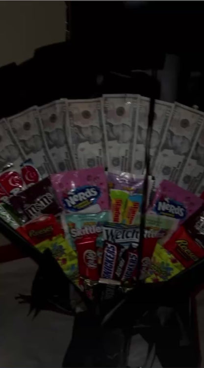 Candy/ Money/ Balloon Arrangement in Glass Beer Mug