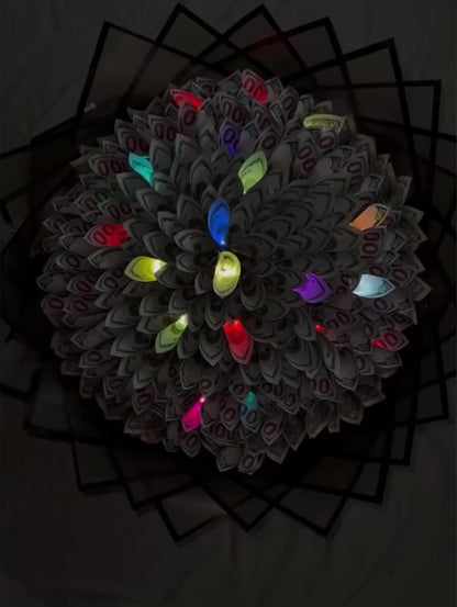 LED Light Money Bouquet