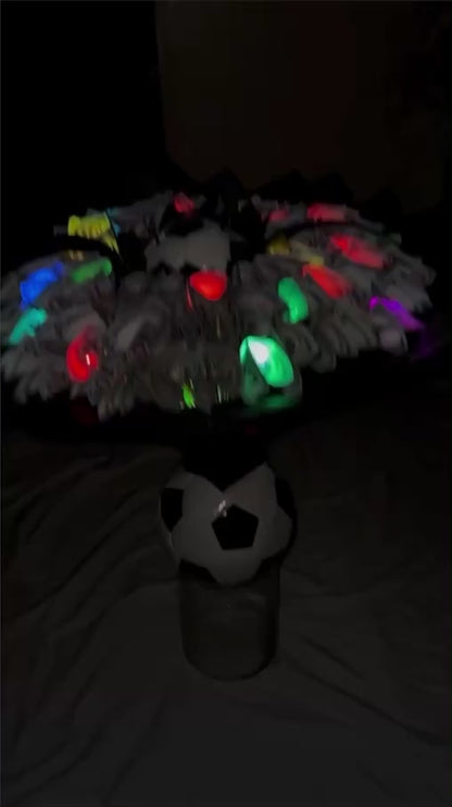 LED Light Soccer Money Bouquet With Base (CONTACT US FOR NAME)