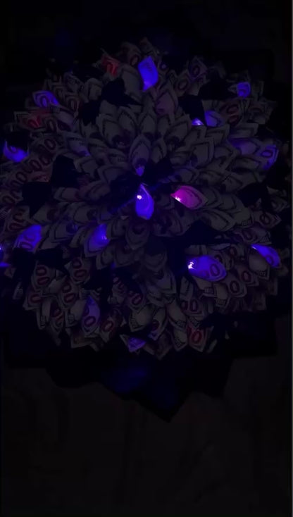Bows All Over LED Light Money Bouquet